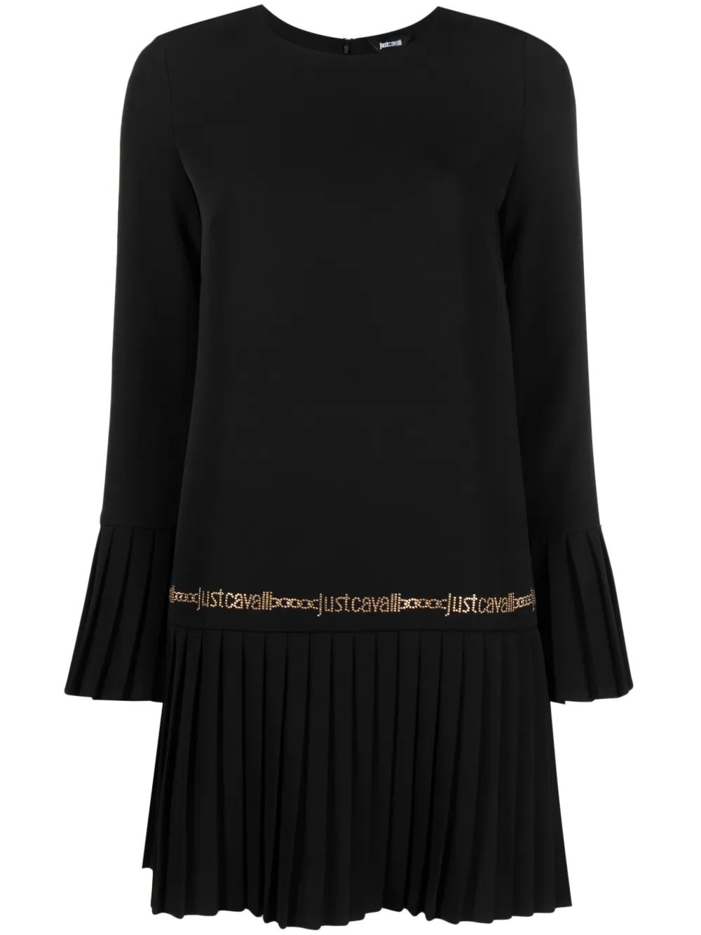 

Платье мини с логотипом и заклепками Just Cavalli, черный