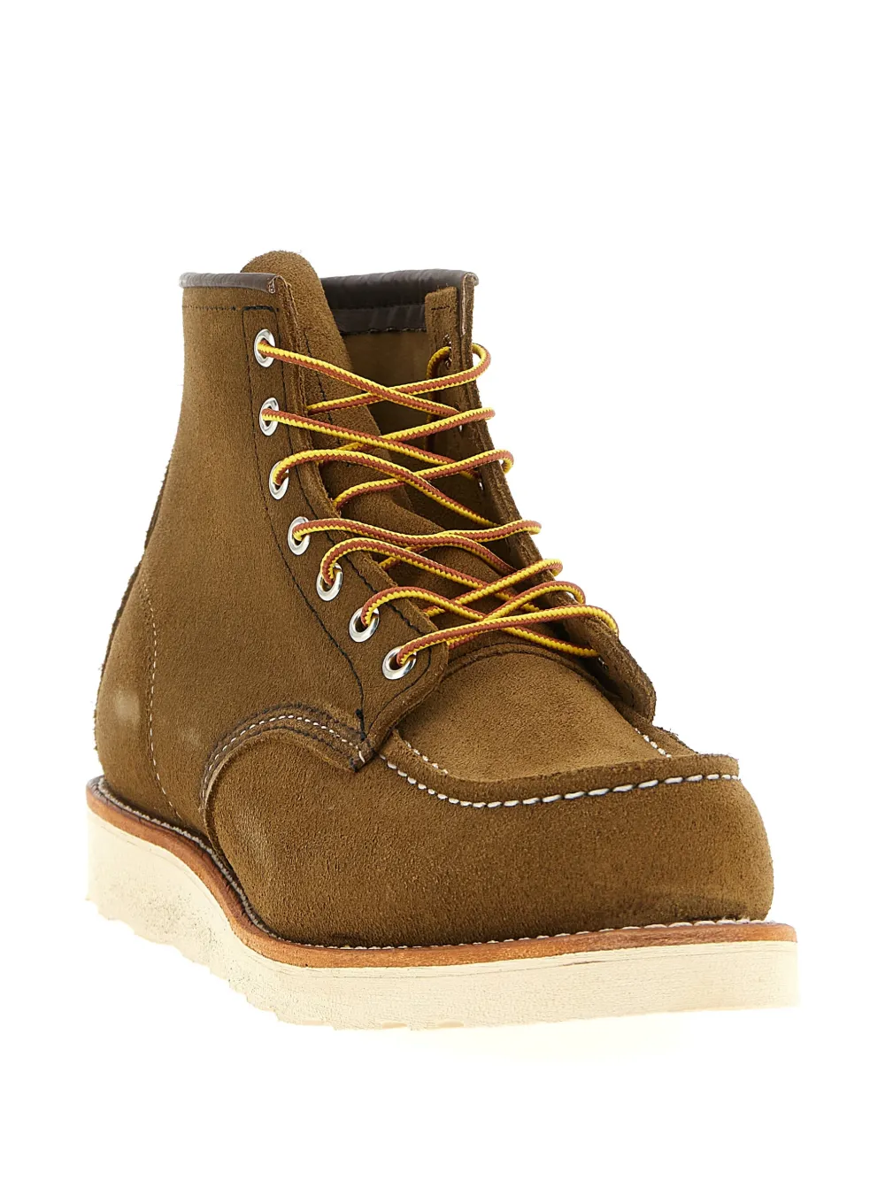 Кожаные ботинки с контрастной прострочкой Red Wing Shoes, коричневый — фото 2