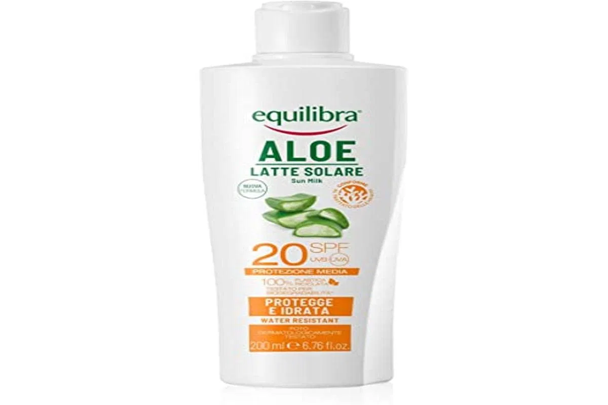 Солнцезащитный лосьон SPF 20 с алоэ вера «Solari Aloe Sun Lotion» от Equilibra Equilibra