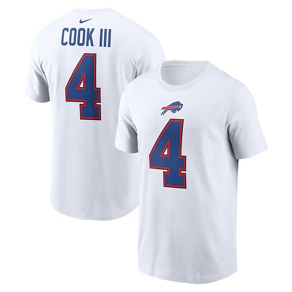 Футболка с именем и номером игрока Buffalo Bills Джеймса Кука III Nike — фото 2