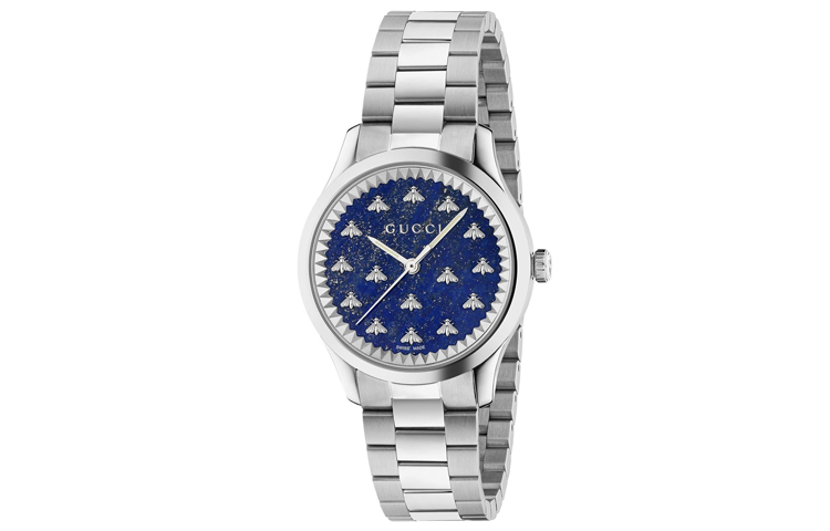 

GUCCI Часы Wrist Watch Automatic Mechanical Movement Stainless Steel Watchband 32mm Blue Dial Unisex