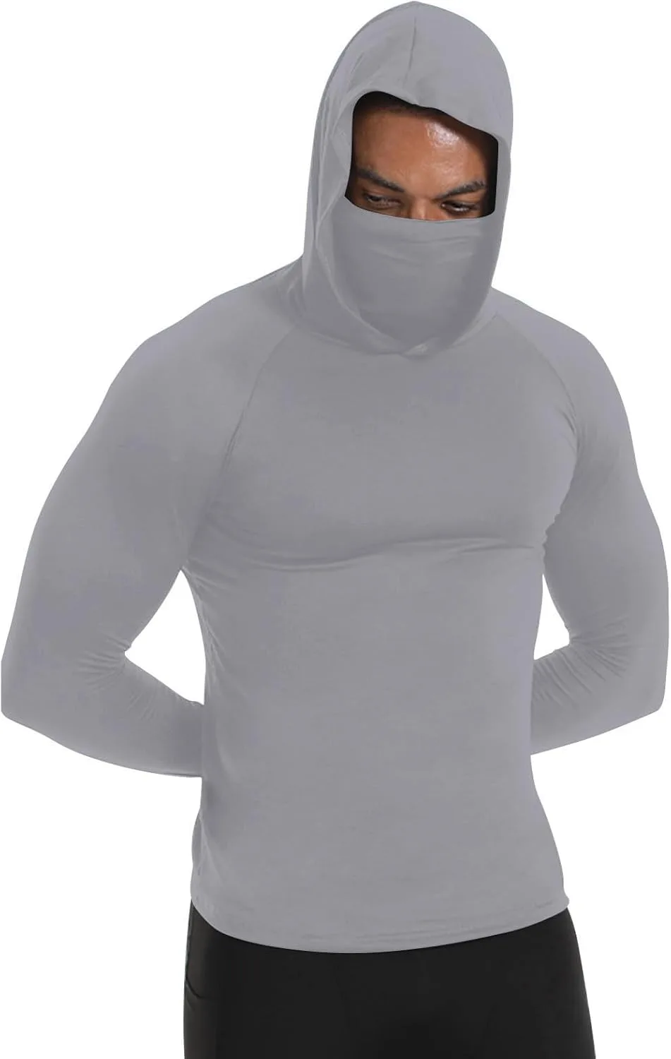 

Унисекс худи с маской из айс-шелк SPF UPF50+ для защиты от солнца