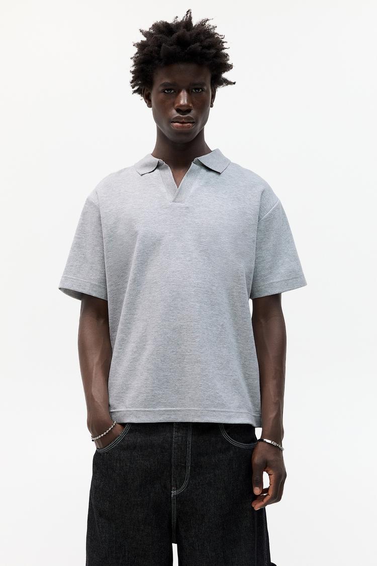 

Рубашка поло с коротким рукавом Pull And Bear, белый