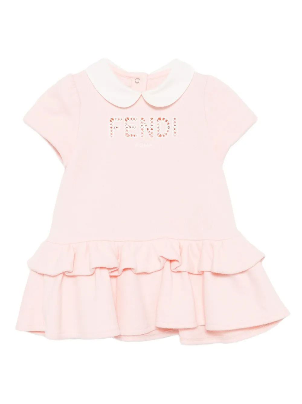 

Платье с короткими рукавами FENDI KIDS, розовый