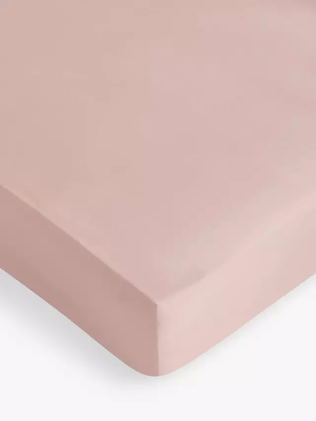 

Простыня на резинке John Lewis Crisp & Fresh 400 Thread Count Egyptian Cotton, цвет soft/rosa