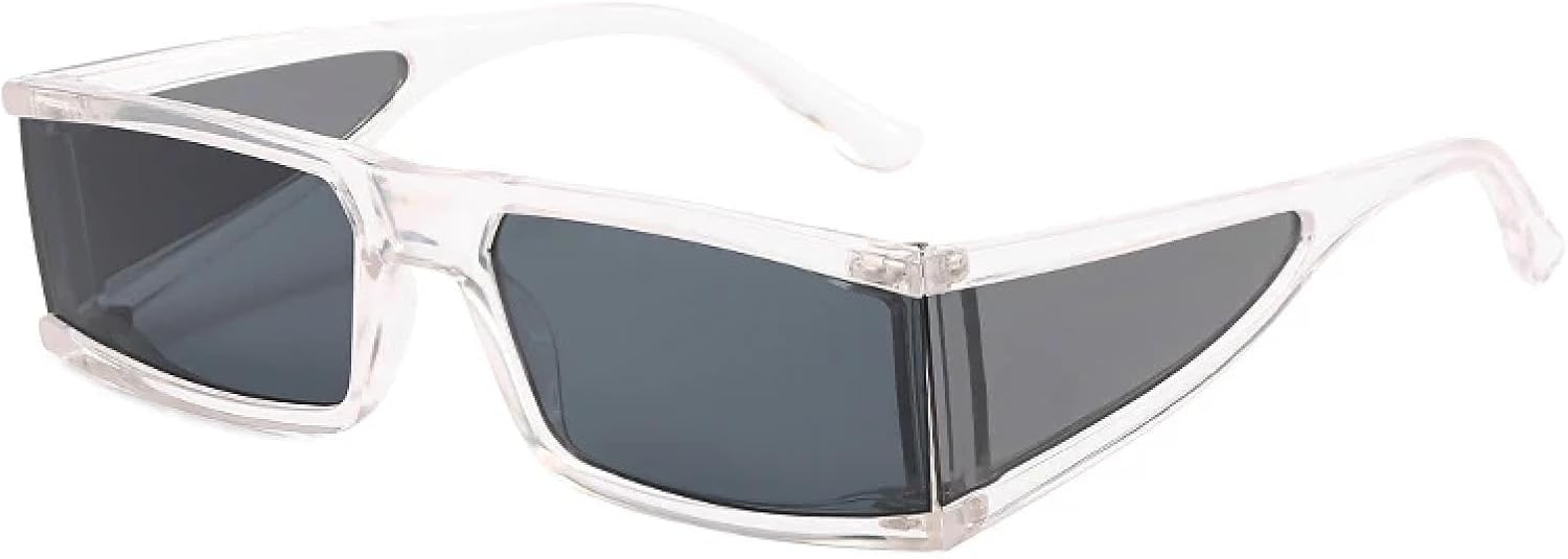 

Винтажные женские и мужские модные роскошные солнцезащитные очки в стиле хип-хоп для женщин, для активного отдыха и путешествий, защита от УФ-излучения UV400 Generic, Clear Gray