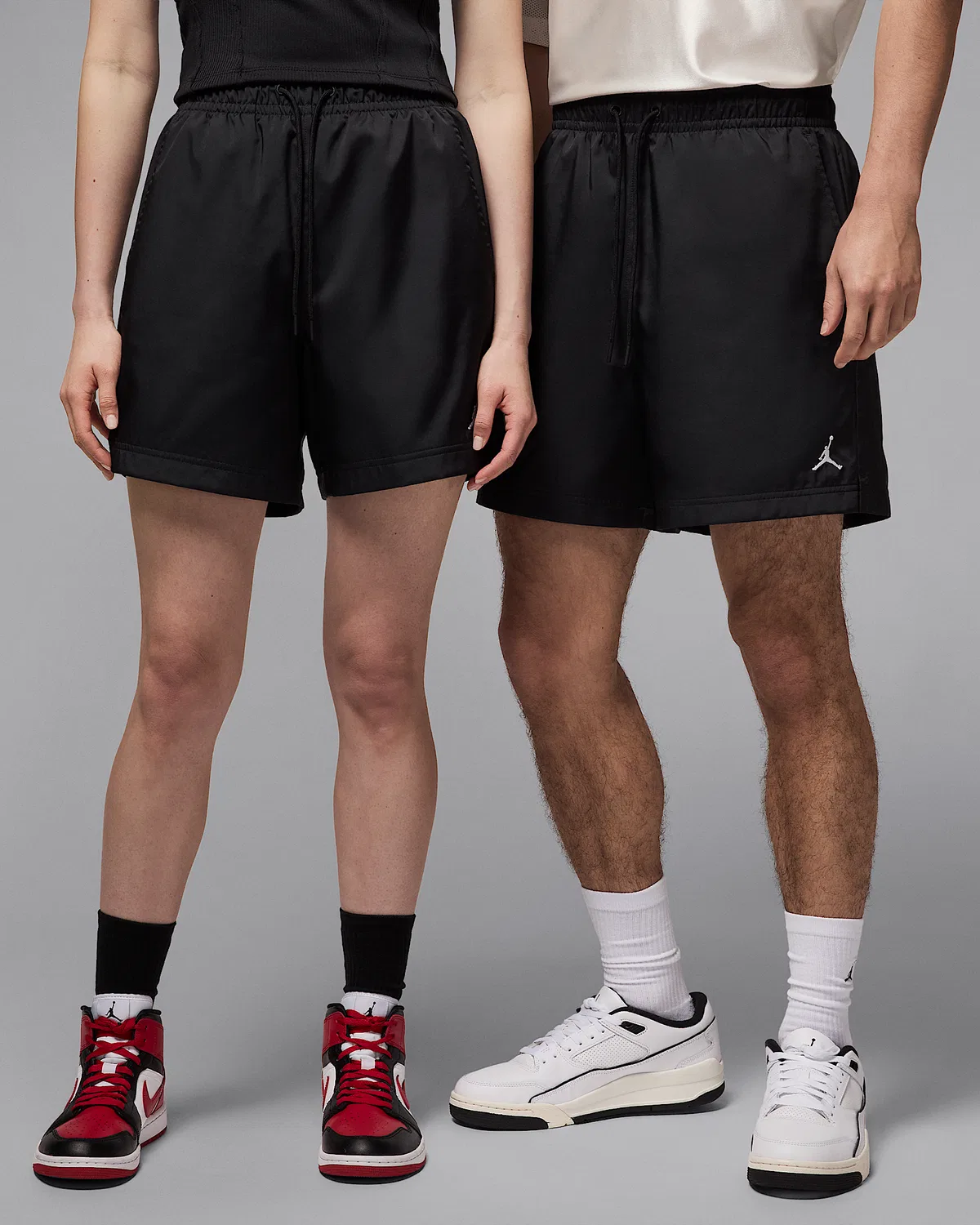 Мужские шорты Jordan Poolside, длина 5", Black/White