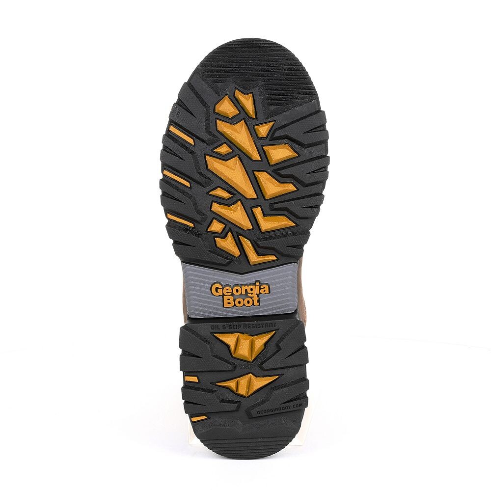 Georgia Boots Rumbler Мужские водонепроницаемые рабочие ботинки с композитным носком, цвет Black And Brown — фото 3