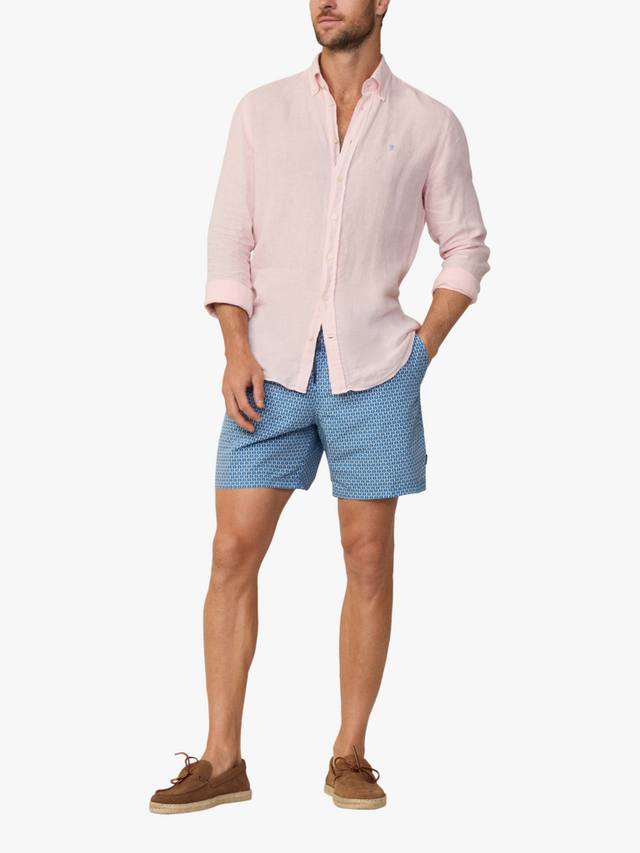

Плавки обычной посадки с принтом Hackett London, цвет Jetty Blue
