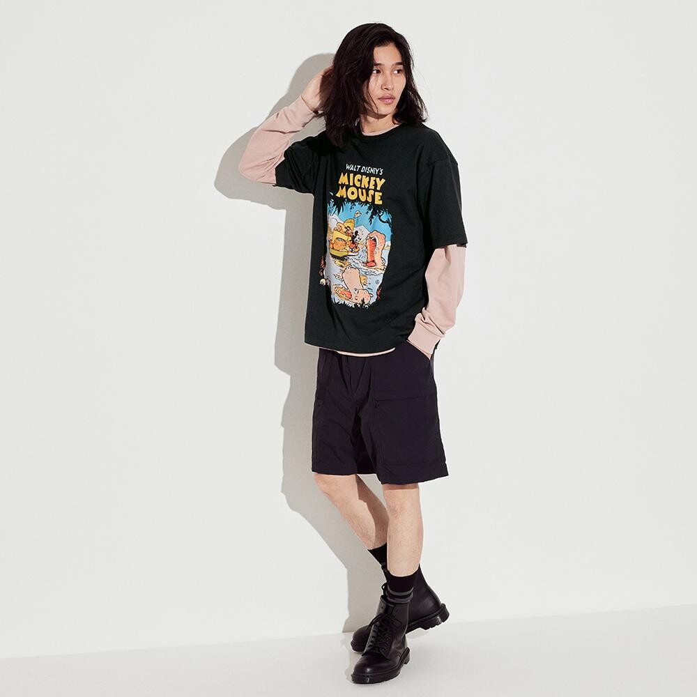 UNIQLO Повседневные шорты унисекс, цвет Black — фото 3