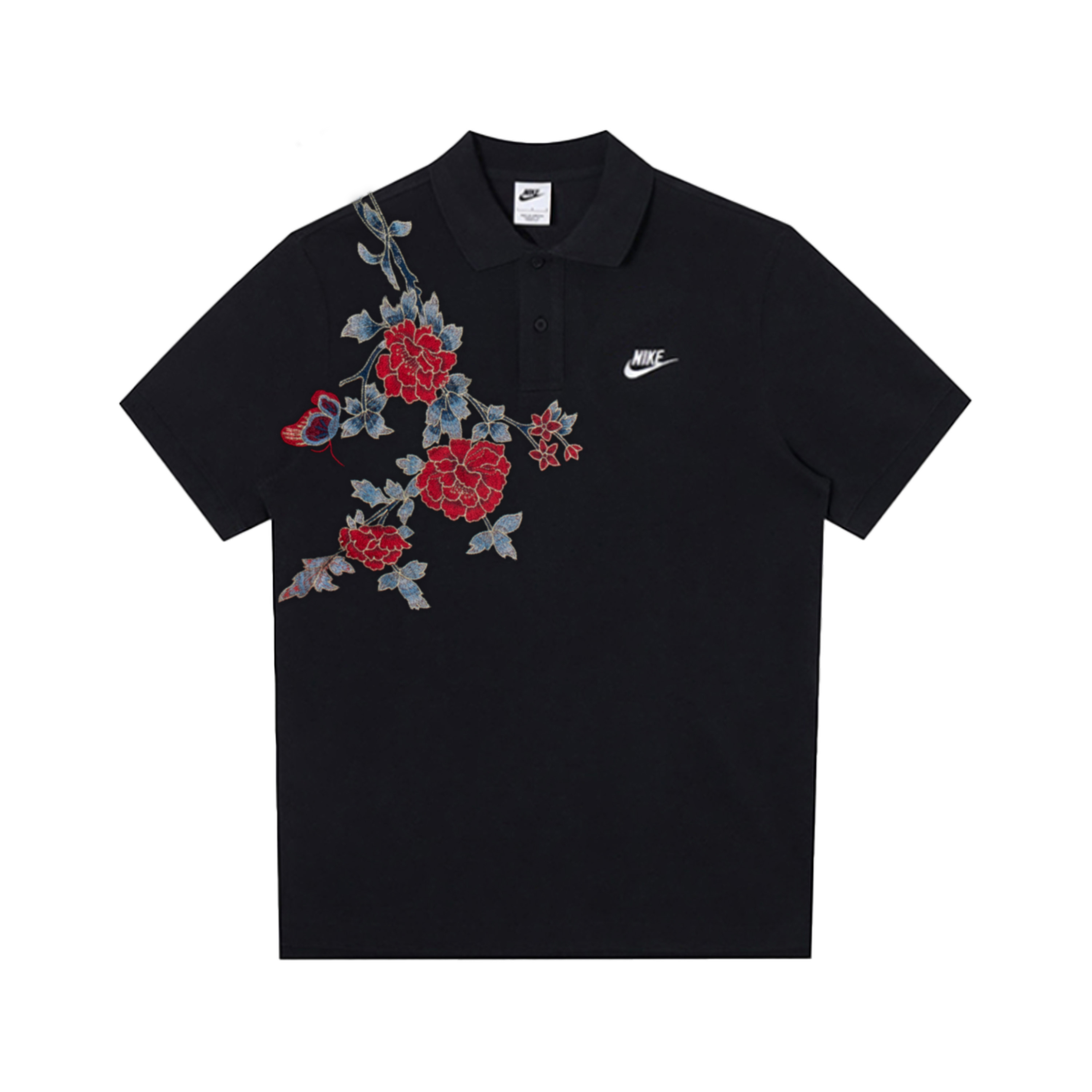 

Nike Мужская черная поло, Черный, Nike Мужская черная поло