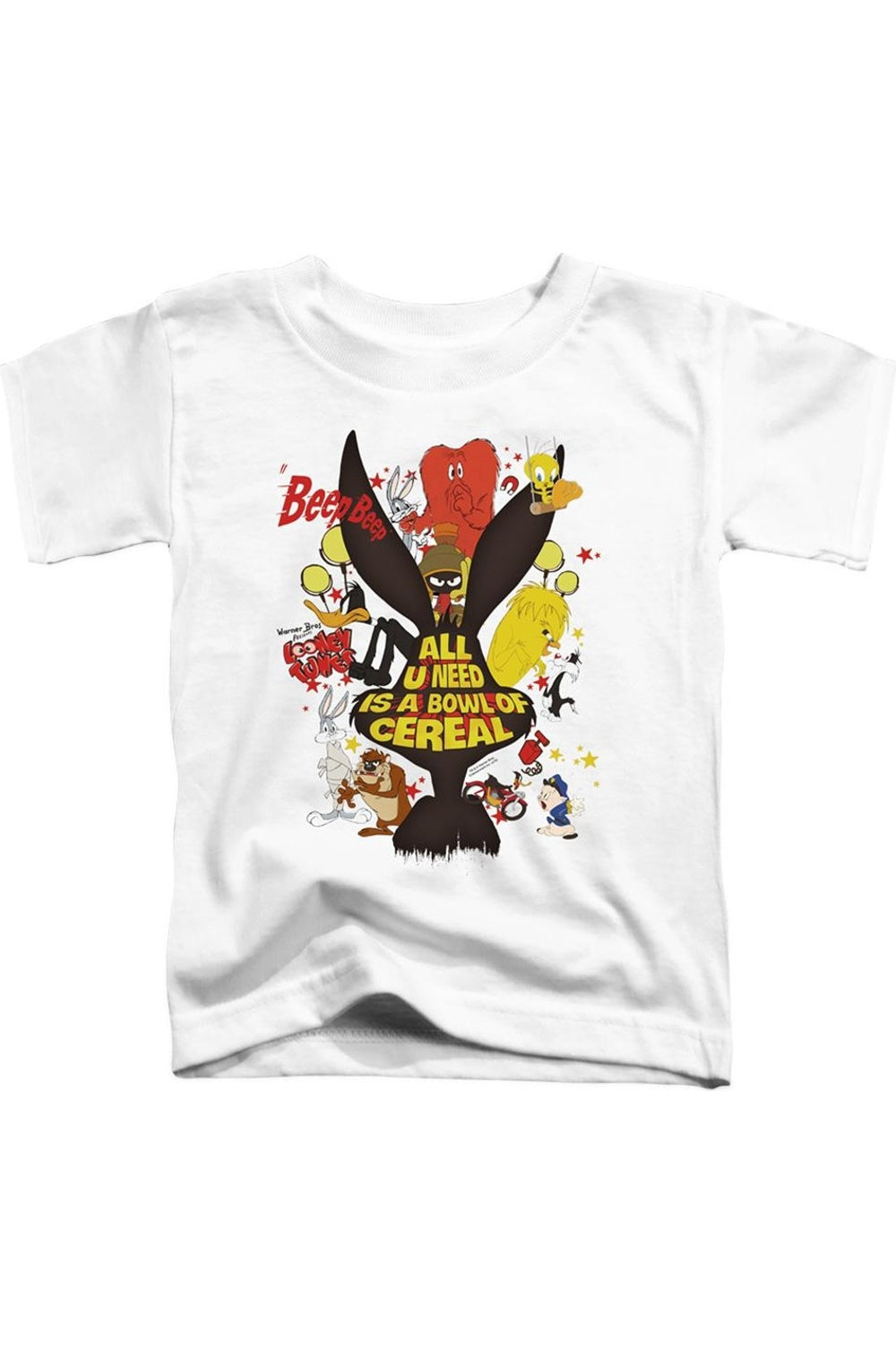 

Футболка с коротким рукавом Looney Tunes для малышей Gildan, белый