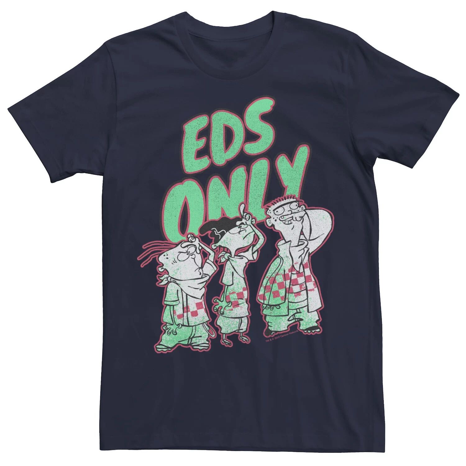 

Мужская футболка Ed, Edd n Eddy Eds Only Portrait Licensed Character, синий