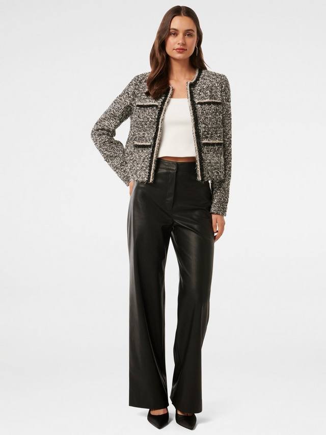 

Пиджак Nina Boucle Forever New, Black/Silver