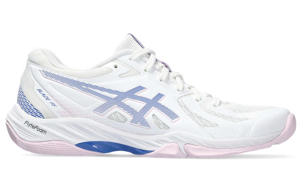 Обувь для бадминтона Asics BLADE Женская, White/Blue/Pink — фото 2