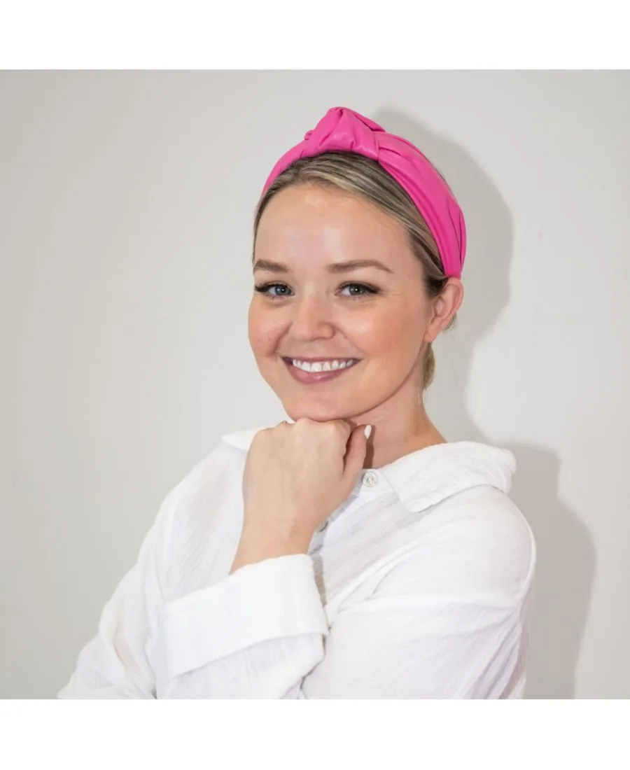 Headbands of Hope Женская повязка на голову "Бруклин" - розовая — фото 2