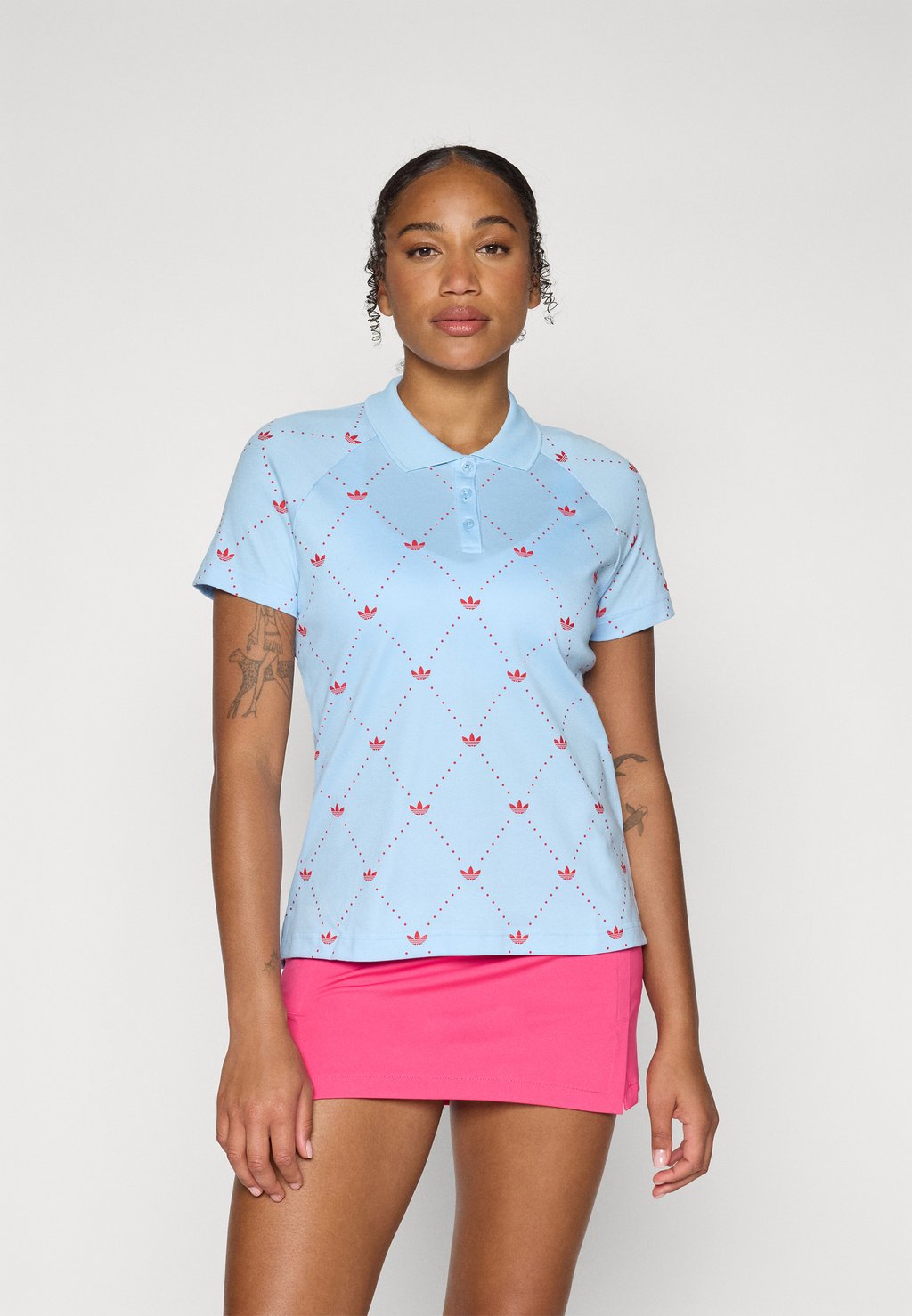 

Рубашка поло Adidas Golf Originals, светло-голубой
