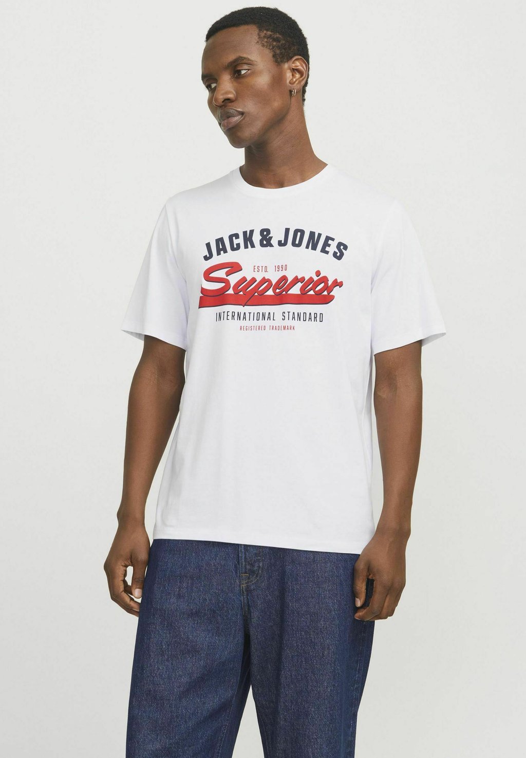 

Футболка с принтом Jack & Jones, белый