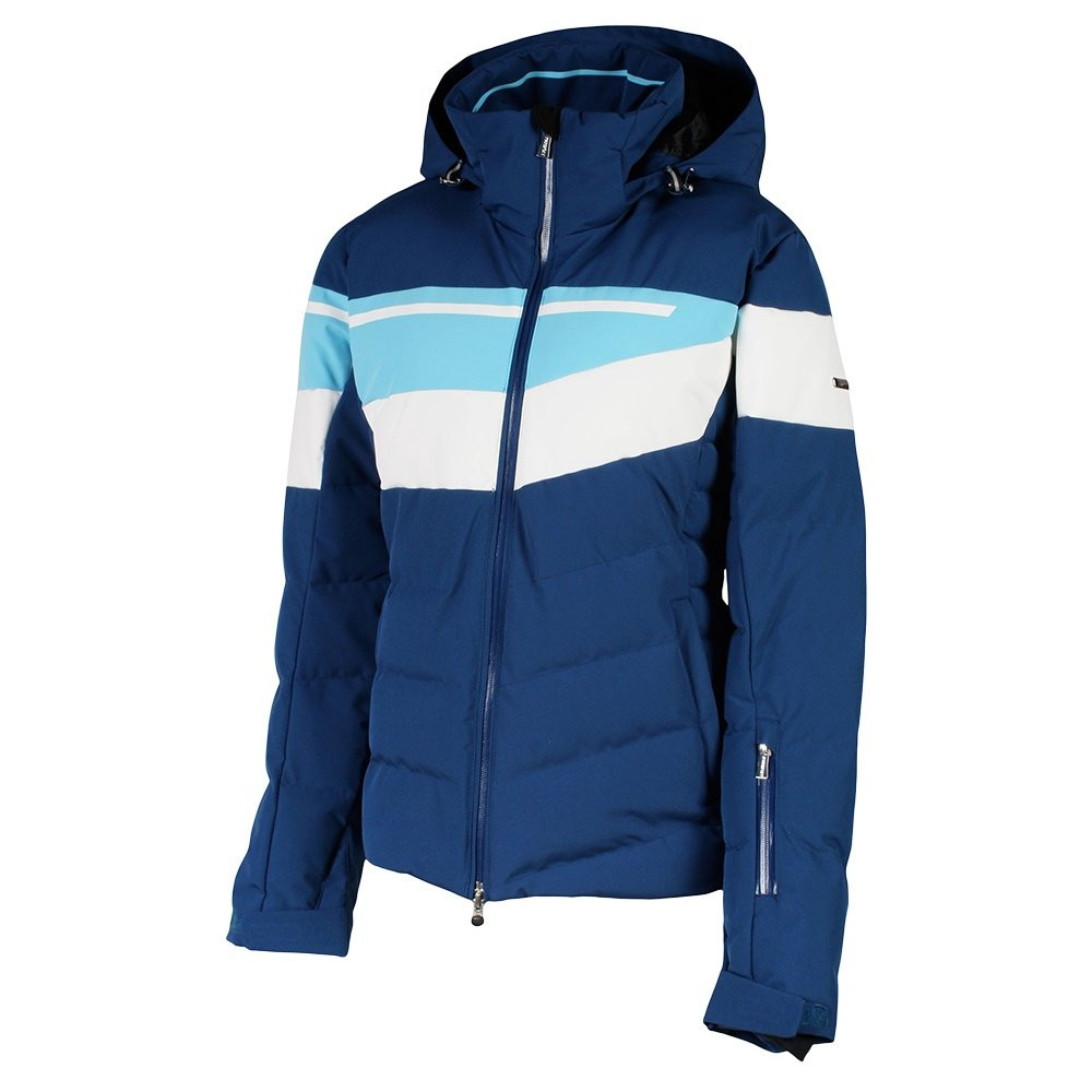 

Утепленная горнолыжная куртка Karbon Sapphire (женская), Navy/Oasis/Arctic White