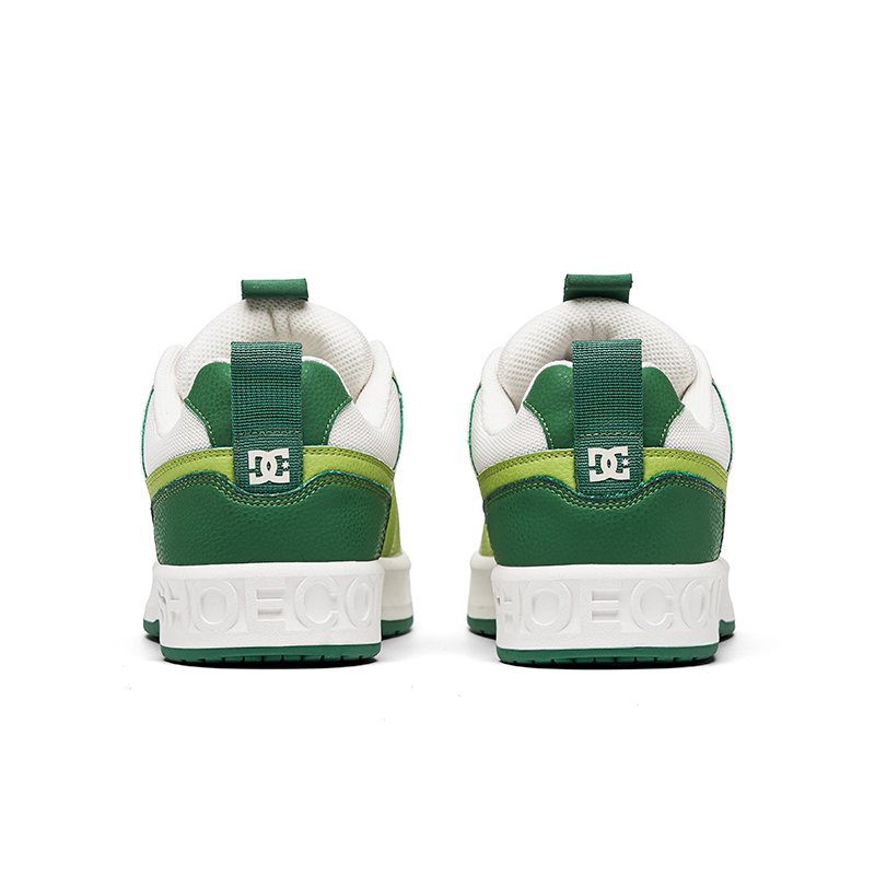 DC Shoes Лайнкс Про лоу-топ скейтборд обувь мужские бело-зеленые, цвет White Green — фото 4
