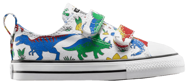 

Кроссовки Converse Chuck Taylor All Star EasyOn Low TD 'Dino Party - Totally Blue Enamel Red', белый