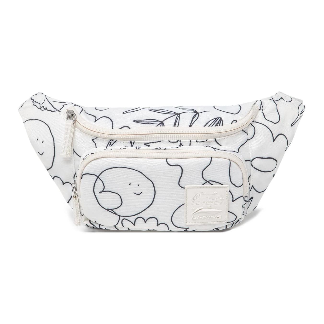 

LINING Спортивная поясная сумка через плечо, White