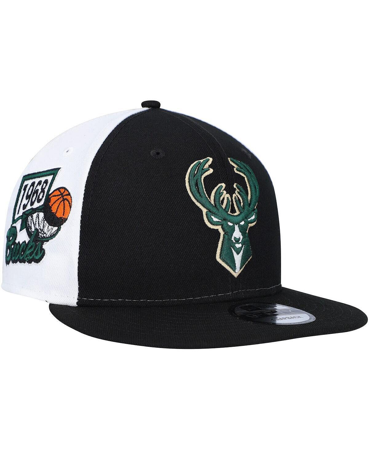 

Мужская черная кепка Milwaukee Bucks Pop Panels 9FIFTY Snapback New Era