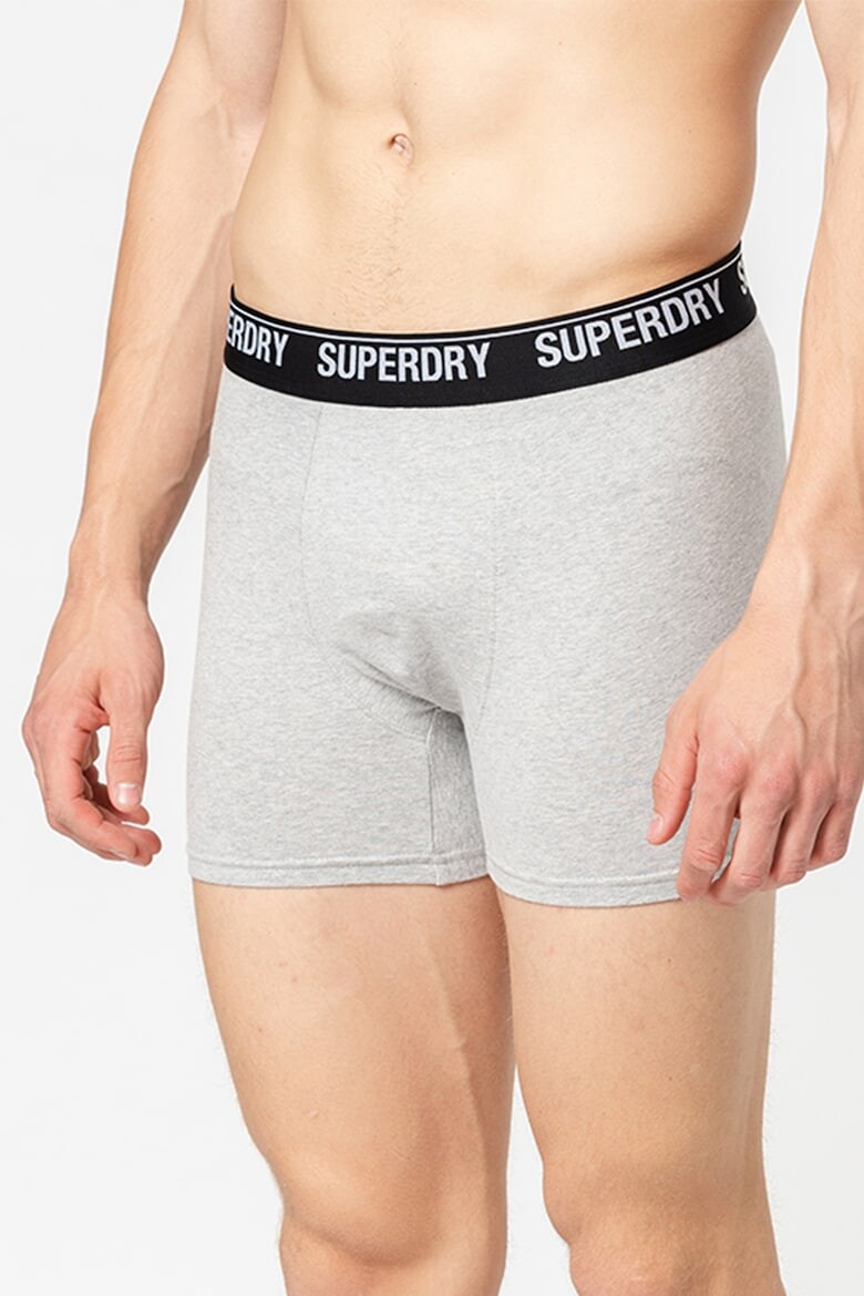 

Боксеры с хлопком - 3 пары Superdry, черный