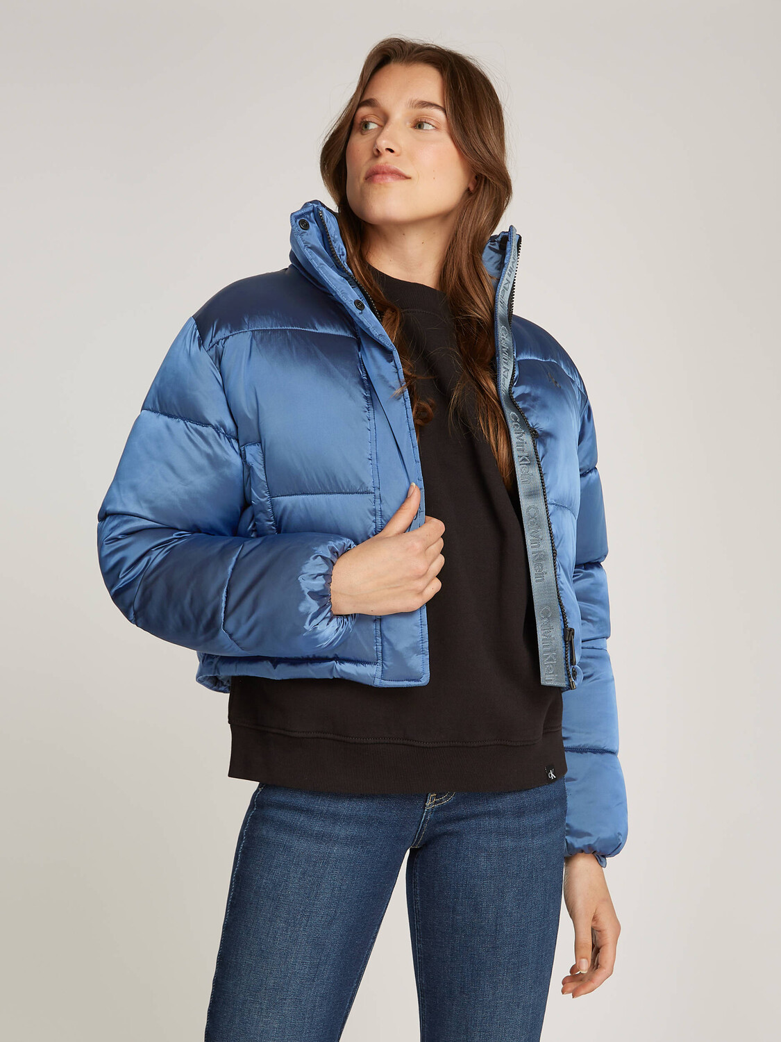 

Куртка CALVIN KLEIN JEANS Cropped Fit, синий