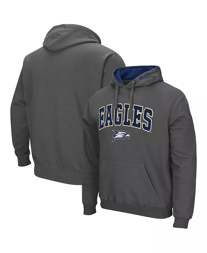 

Мужская толстовка с капюшоном Georgia Southern Eagles с вышивкой арки и логотипа Colosseum, серый
