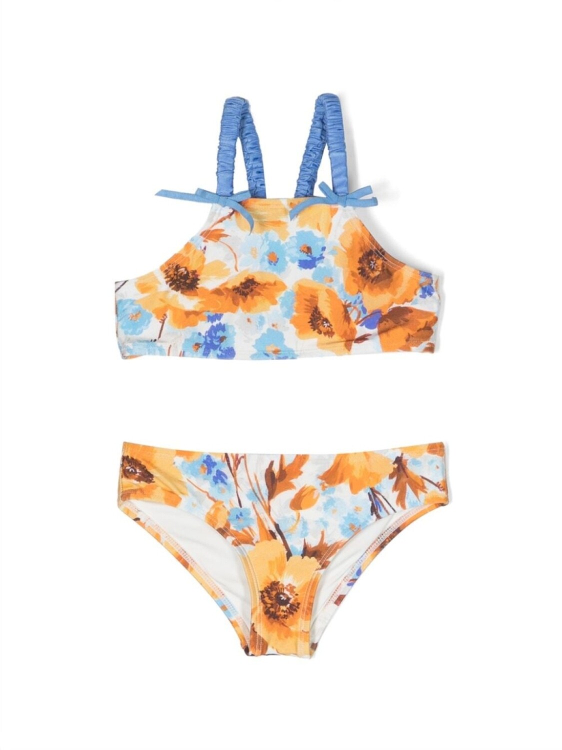 

ZIMMERMANN Kids бикини Halcyon с цветочным принтом, желтый
