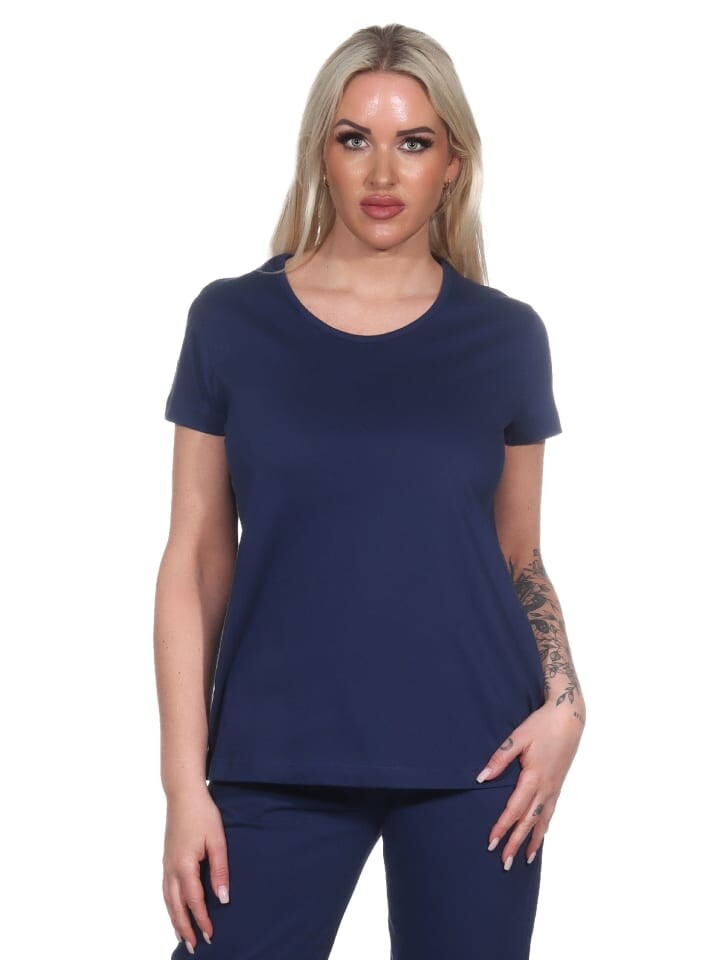 

Пижама NORMANN Shirt kurzarm Oberteil Mix & Match, синий
