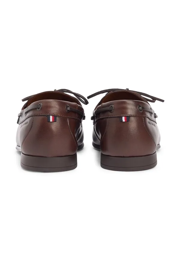 Кожаные гибкие лодочные туфли Tommy Hilfiger, Dark Mocha — фото 4
