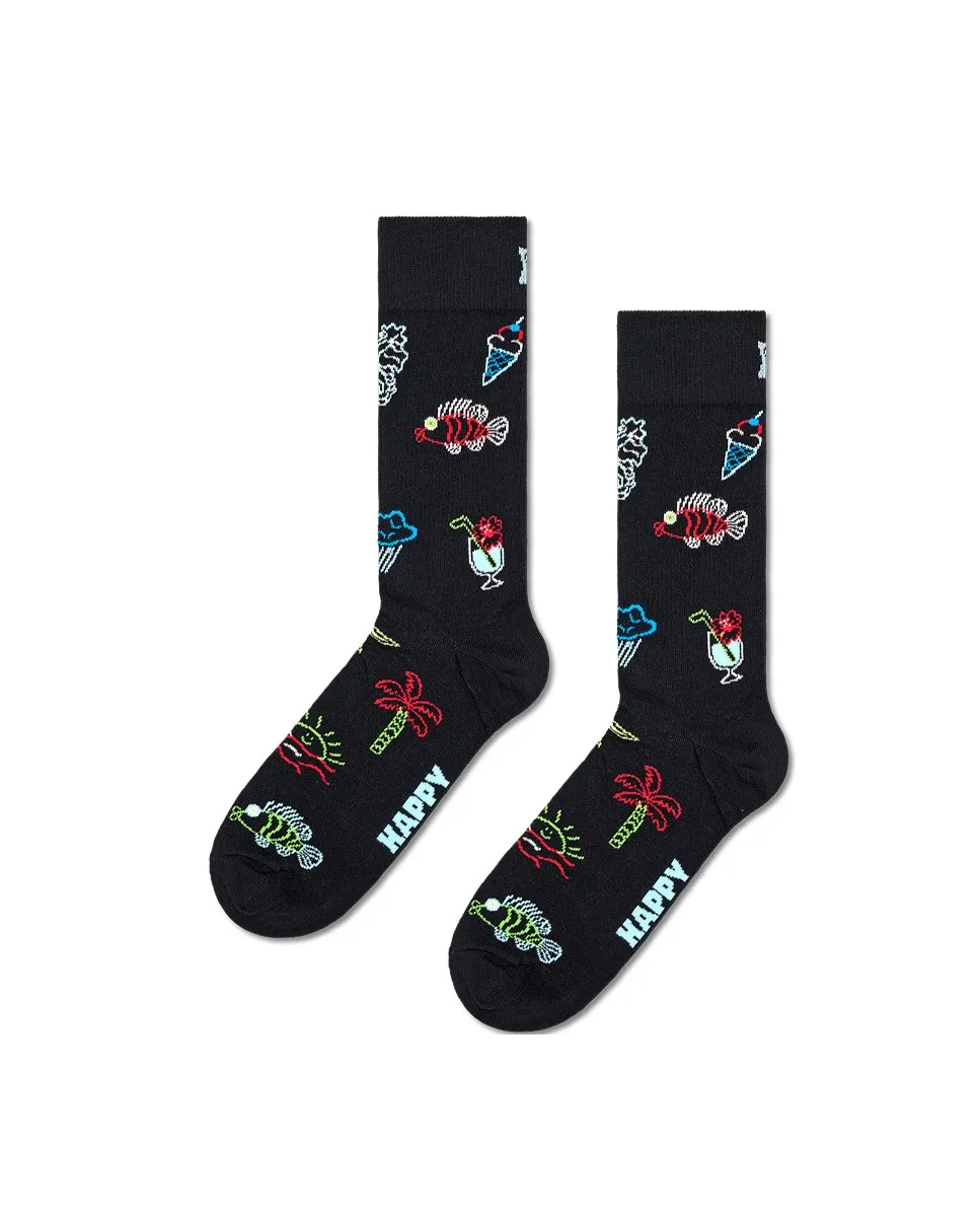 

Мужские летние носки Lo-Fi Happy Socks, черный
