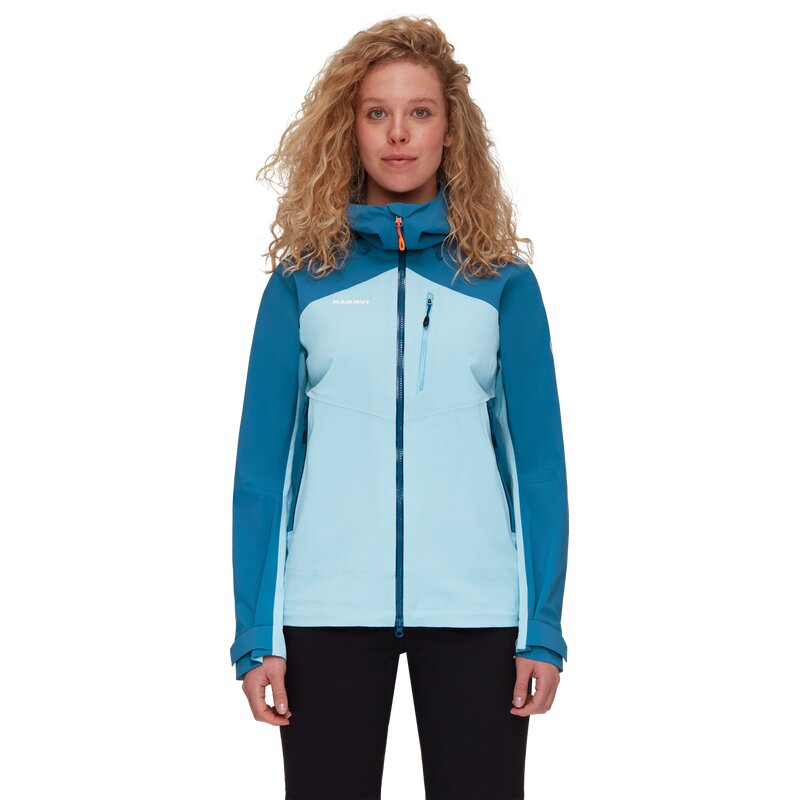 

Функциональная куртка Alto Guide HS с капюшоном для женщин Mammut, цвет cool blue-deep ice