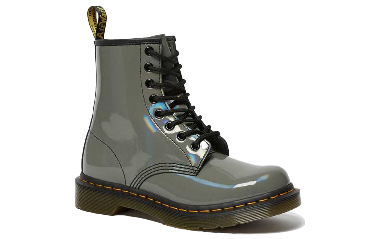 Ботинки Dr. Martens 1460 Rainbow Patent, серый — фото 2