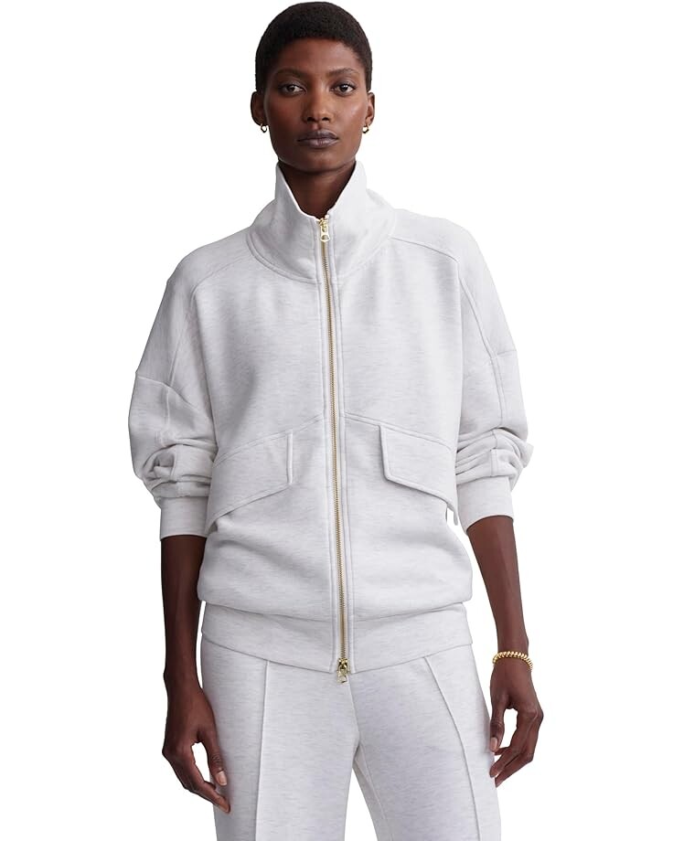 

Свитер Varley Garcia Zip Through Sweat, цвет Ivory Marl