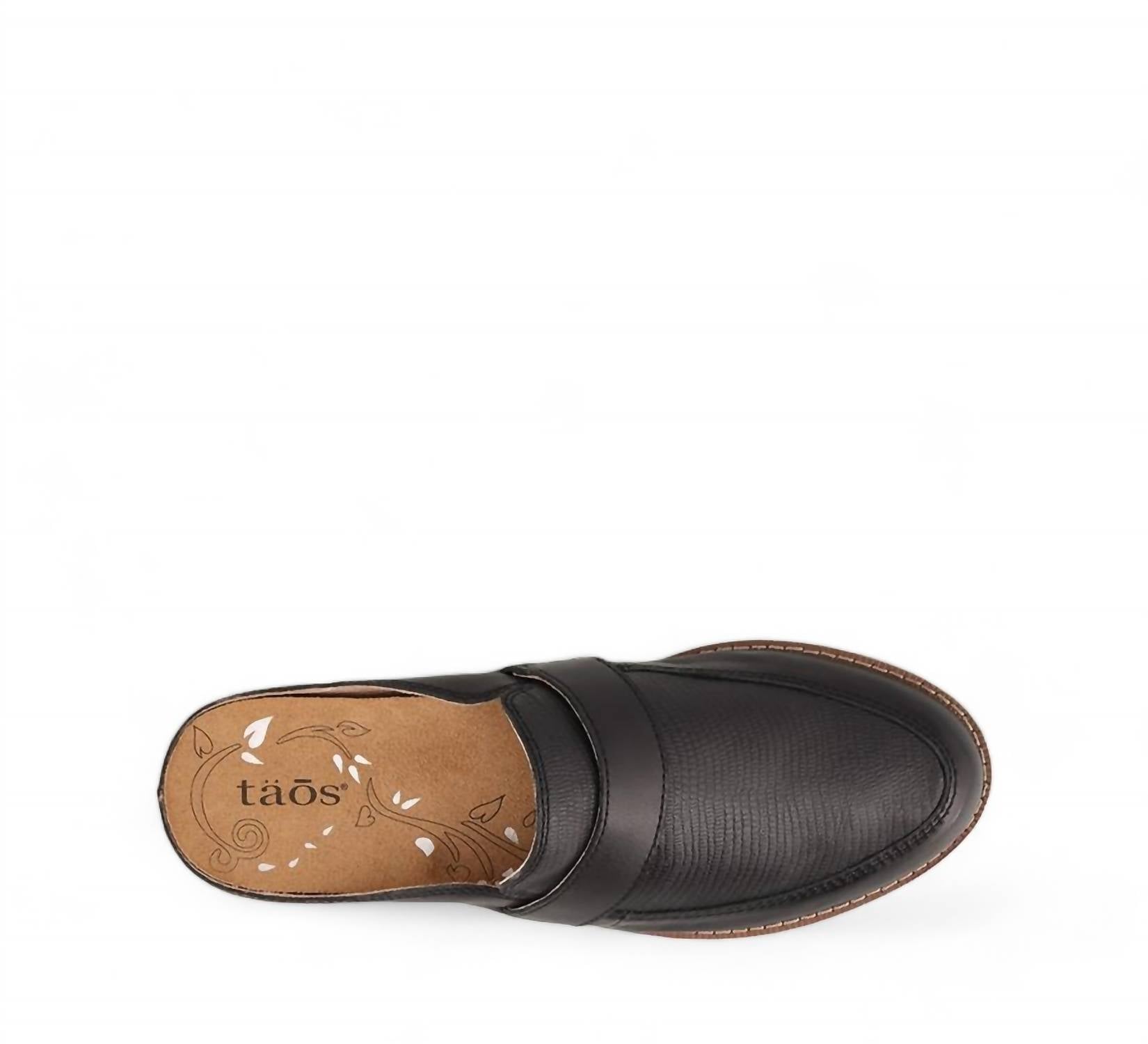 Женские лоферы Royal Slip On средней полноты с тиснением под черную змею Taos — фото 4