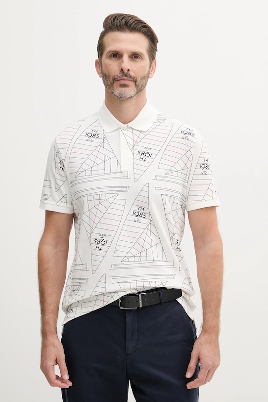 

Хлопковая поло Tommy Hilfiger, белый