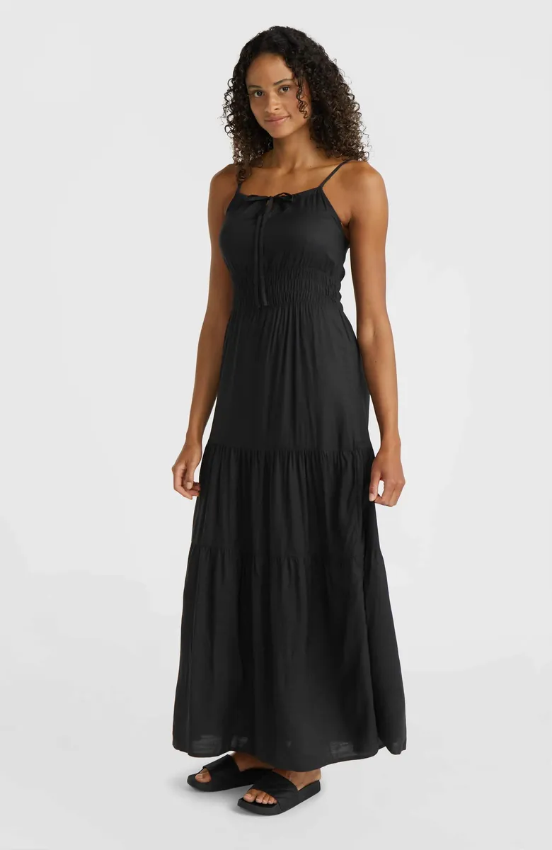 

Платье-рубашка O'Neill "QUORRA MAXI DRESS", со шнуром, цвет Black Out