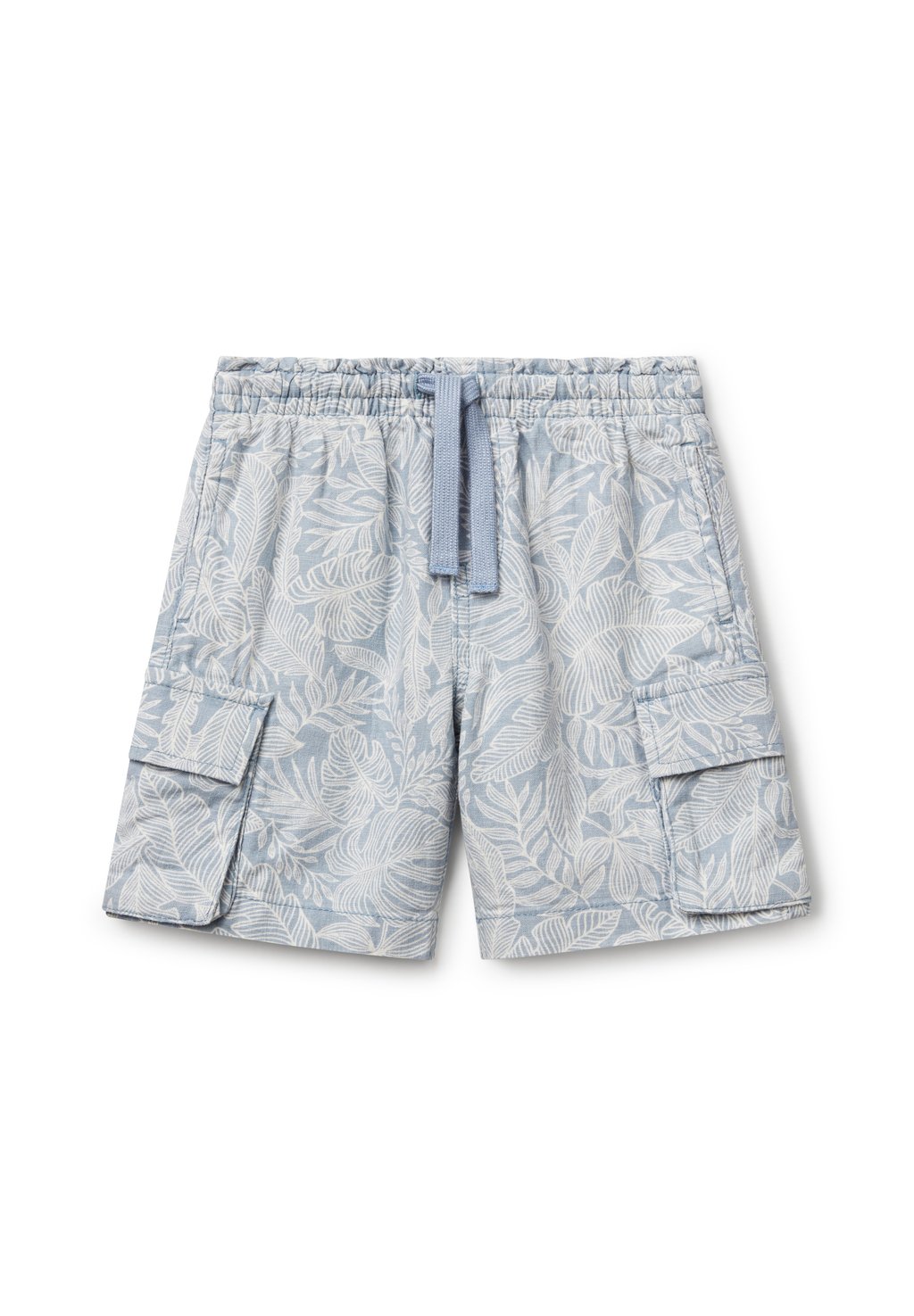 

Шорты BERMUDAS WITH TROPICAL PRINT United Colors of Benetton, синий