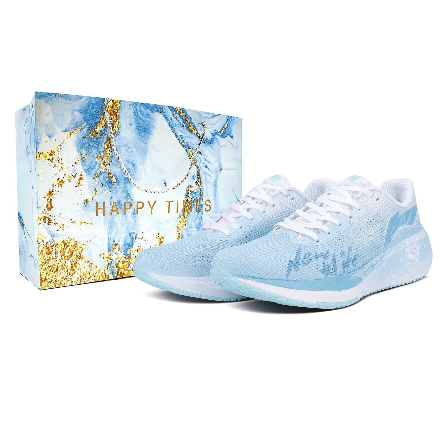 

LINING Wuyue 2.0 устойчивые к истиранию нескользящие низкие кроссовки для повседневного бега мужские синие