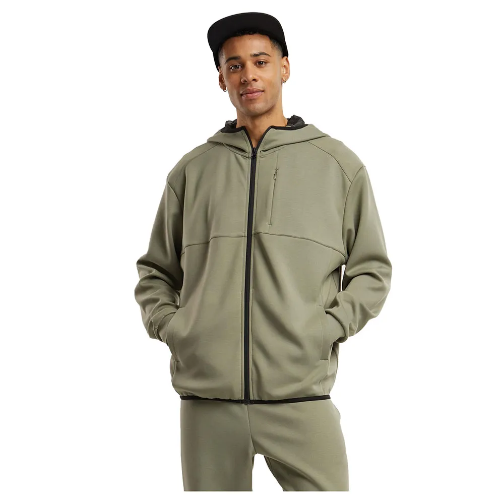 

Худи Urban Classics Scuba Zip Pocket, зеленый