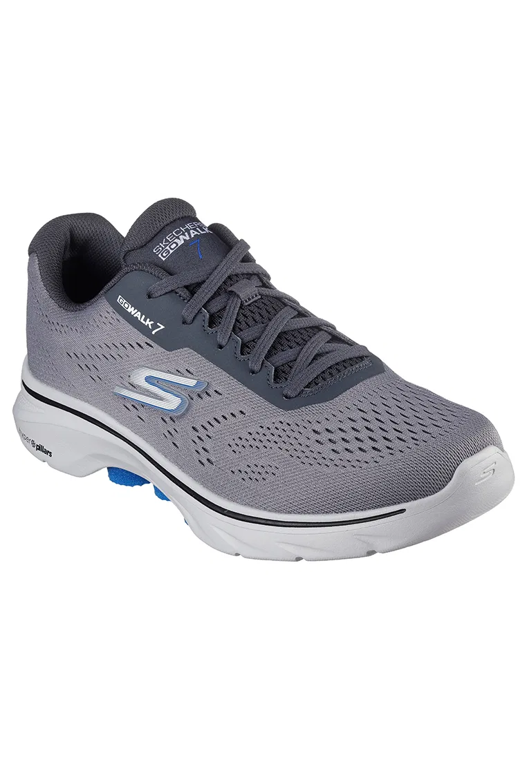 Кроссовки мужские, GO WALK 7, Skechers, синий/серый — фото 2