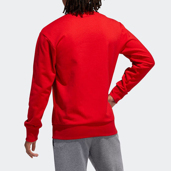 Толстовка adidas Large logo Printing Basketball Sports Pullover Red, красный — фото 2
