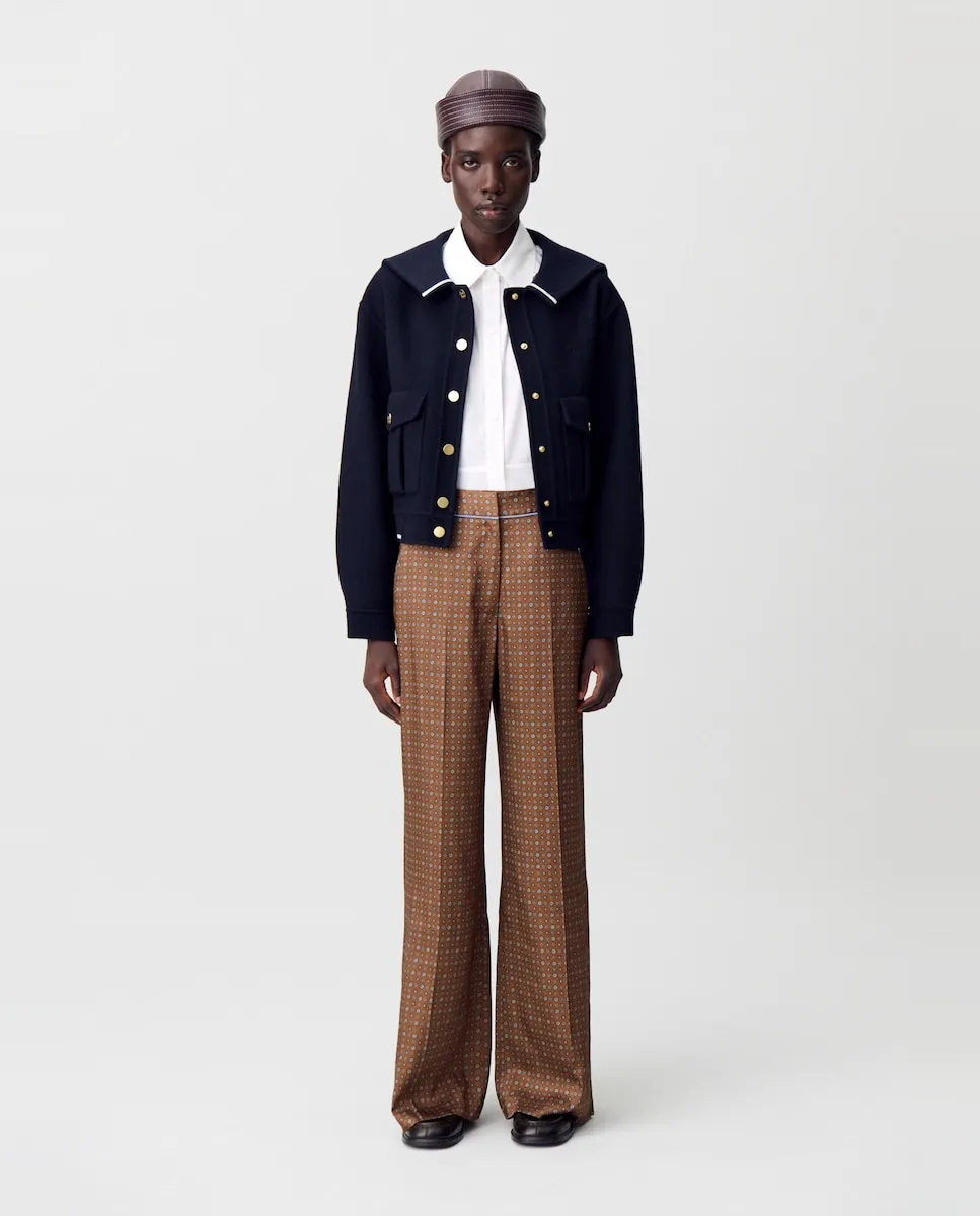 

Женские свободные брюки с принтом Claudie Pierlot, коричневый