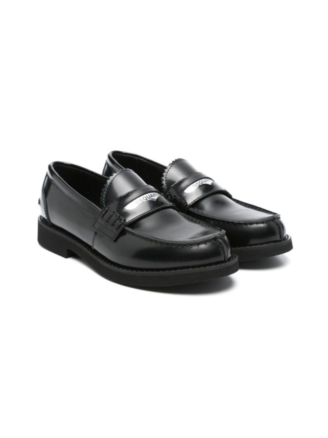 

Лоферы DSQUARED2 KIDS с логотипом, черный