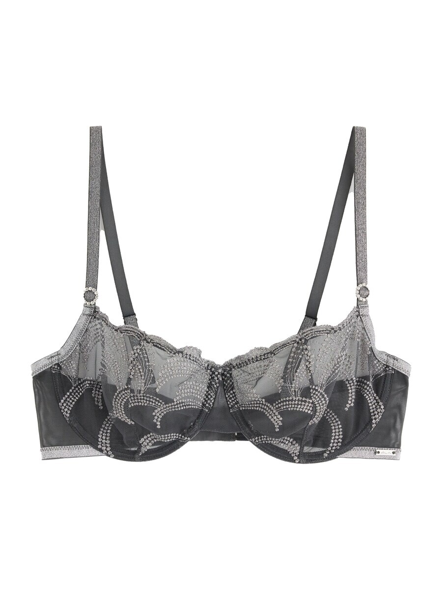 

Бюстгальтер на косточках Lindex Balconette Bra, цвет grey/light grey