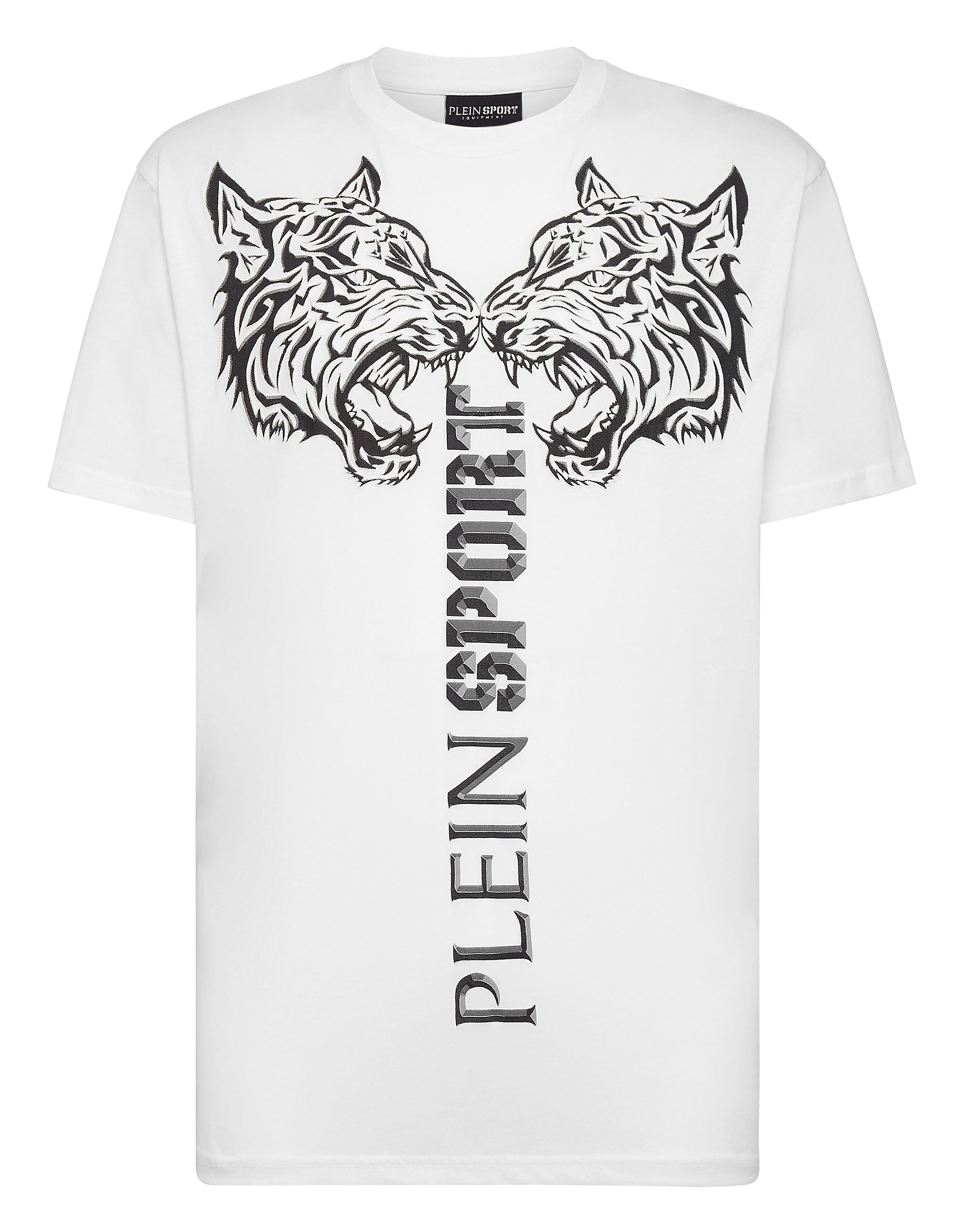 

Футболка с круглым вырезом SS Tiger Plein Sport, цвет White / Black