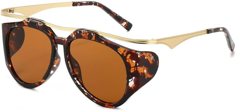 

Модные женские овальные солнцезащитные очки 2025 года с солнцезащитным козырьком для путешествий на открытом воздухе и вождения, обеспечивающие защиту от ультрафиолета PRSTNN, C3